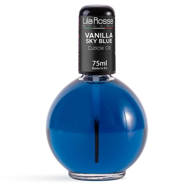 Ulei pentru Cuticule cu Pensula Lila Rossa Vanilla Sky Blue, 75 ml