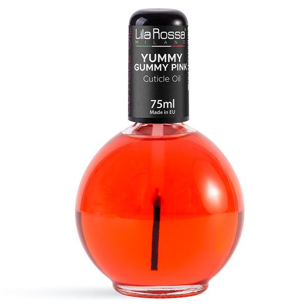 Ulei pentru Cuticule cu Pensula Lila Rossa Yummy Gummy Pink, 75 ml Cuticule imagine 2022