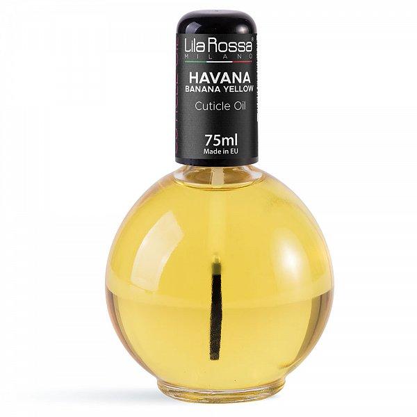 Ulei pentru Cuticule cu Pensula Lila Rossa Havana Banana Yellow, 75 ml