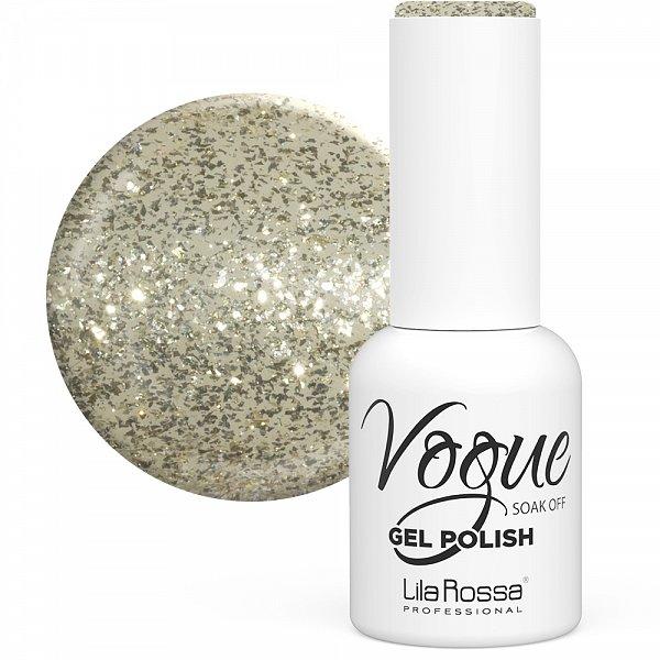 Oja Semipermanenta Vogue 046 Euphoric Sclipici Lila Rossa, 10 ml 046