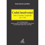 Codul insolventei Art.1-203. Note. Corelatii. Explicatii - Gheorghe Piperea, editura C.h. Beck