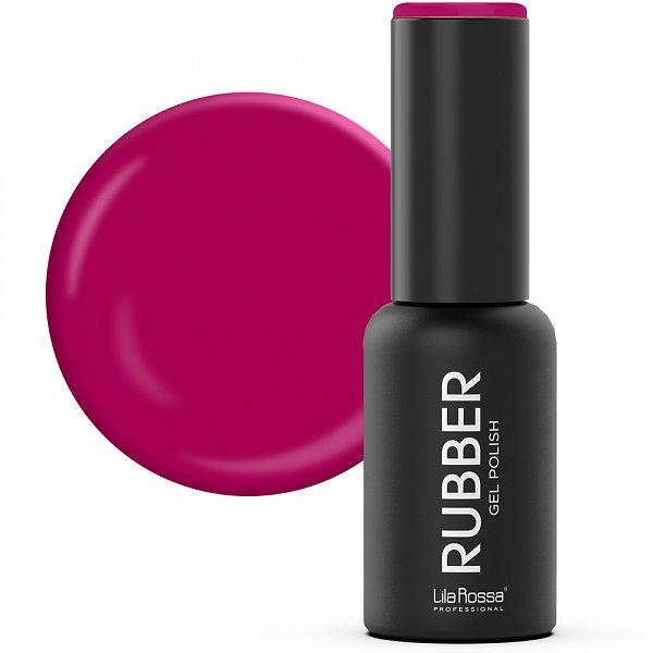 Oja semipermanenta rubber 010 rose petal sidefat lila rossa, 7 ml