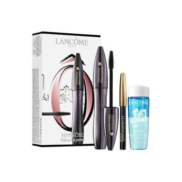 Set cadou Lancome, Mascara Hypnose Volume-a-porter 01 Noir Intense 6.5 ml + Mini Creion Khol 01 Noir 0.7 g + Demachiant Bi-Facil 30 ml