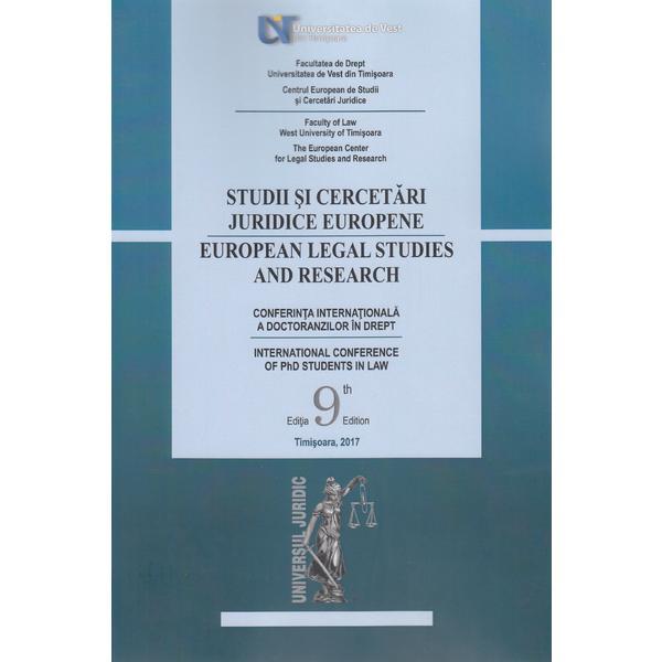 Studii si cercetari juridice europene Ed. 9, editura Universul Juridic