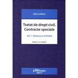 Tratat de drept civil. Contracte speciale Vol.1: Vanzarea si schimbul ed.2 - Dan Chirica, editura Hamangiu