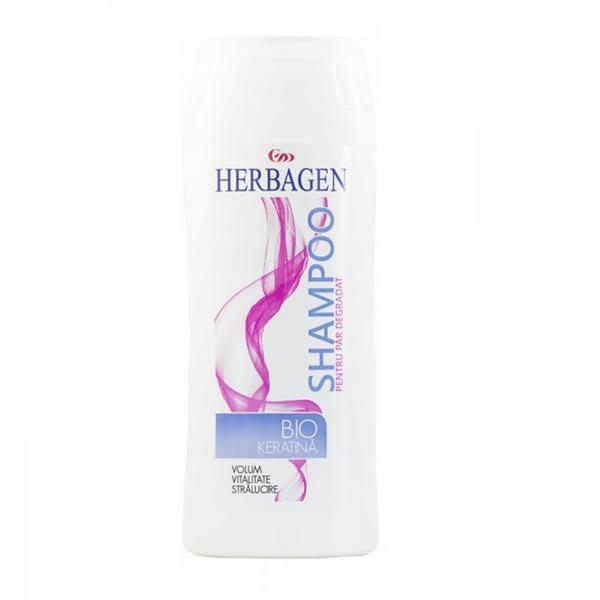 Short life - sampon cu biokeratina pentru par degradat herbagen, 250ml