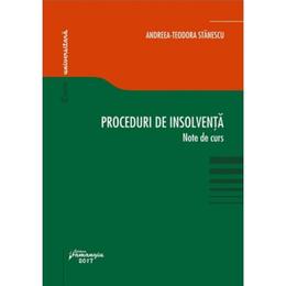 Proceduri de insolventa - Andreea-Teodora Stanescu, editura Hamangiu