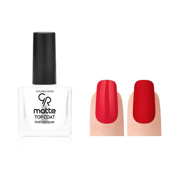 Top Coat Matifiant Rose Matte Golden Rose, 10.5ml