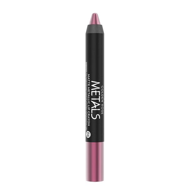 Ruj creion de buze metals matte 06 golden rose, 3,5g