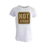 Tricou barbat Scarface, alb cu efect 3D 'NOT AFRAID' - XL