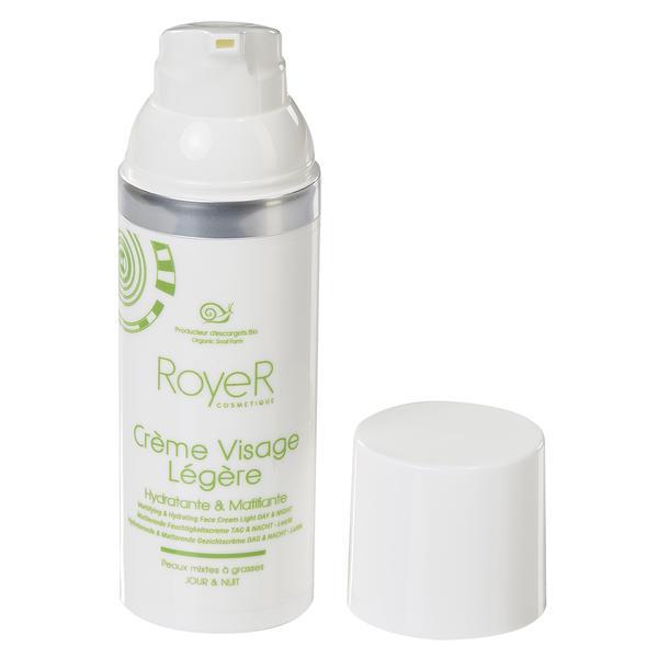 Crema bio matifianta ten mixt si gras cu slam de melc, creme visage legere, royer cosmetique 50ml