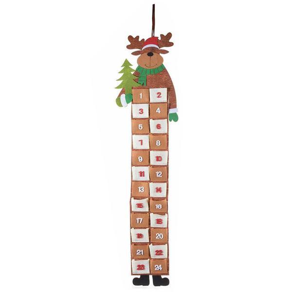 Calendar advent ren suspendabil textil cm 25 x 90 h