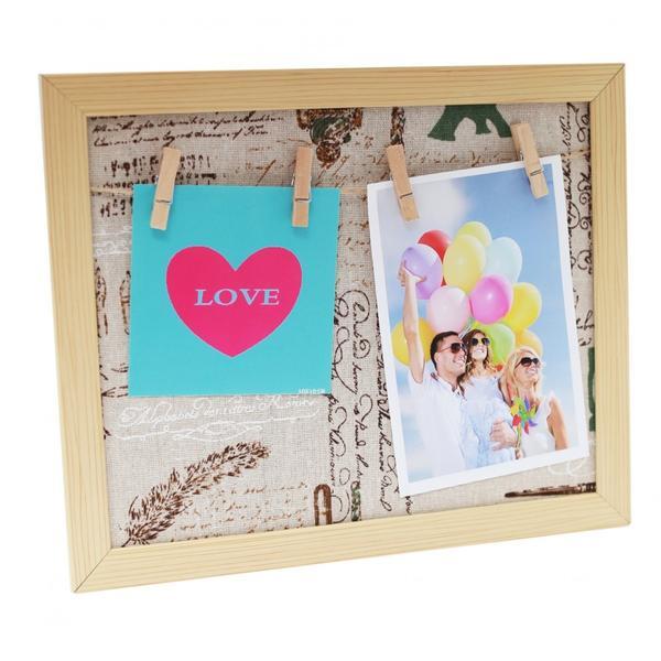 Rama foto suspendabila love lemn natur 28 cm x 23 cm