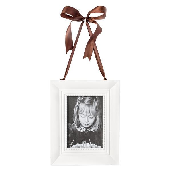 Rama foto de perete lemn alb maro randy 19 cm x 24h
