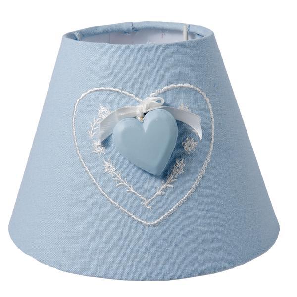 Abajur veioza textil albastru cuore ø17x13 cm