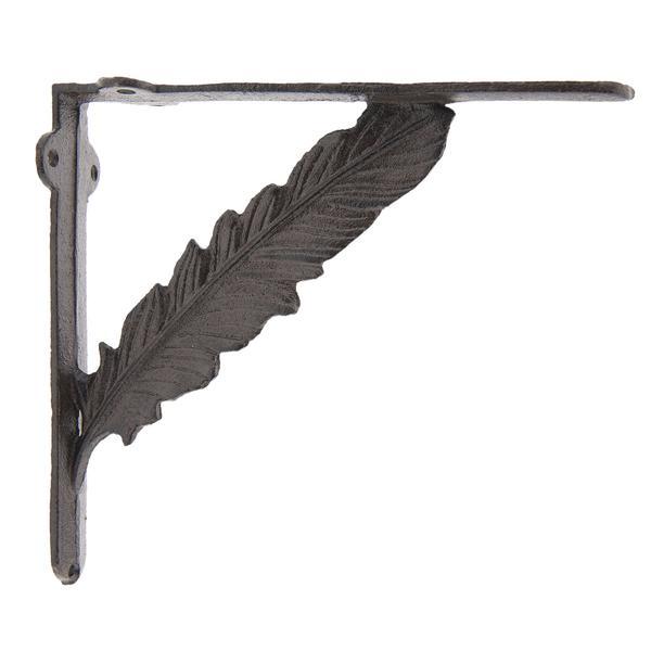 Suport pentru polita fier forjat maro 22 cm x 5 cm x 20 cm