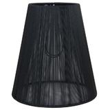 Abajur veioza textil negru Ø14x15 cm E14