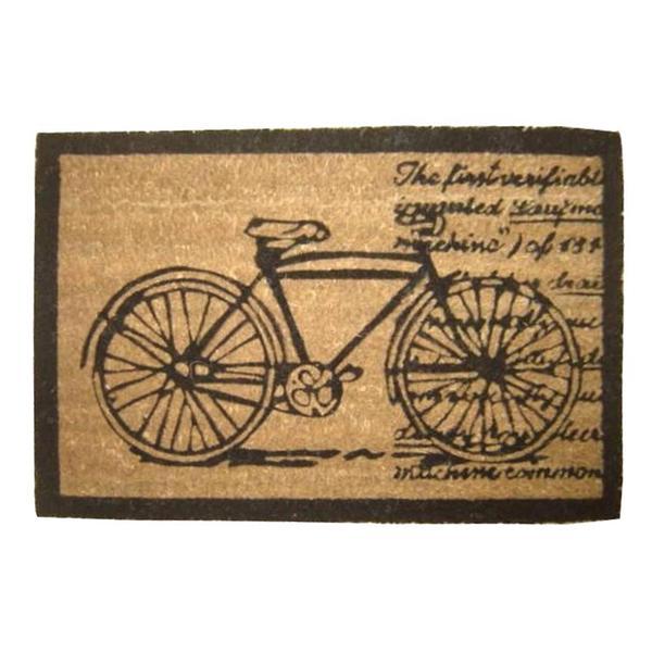 Covoras intrare casa antiderapant fibre cocos cauciuc retro 60 cm x 40 cm