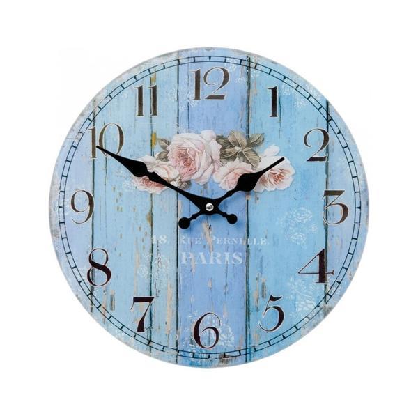 Ceas de perete lemn roses diametru 30 cm
