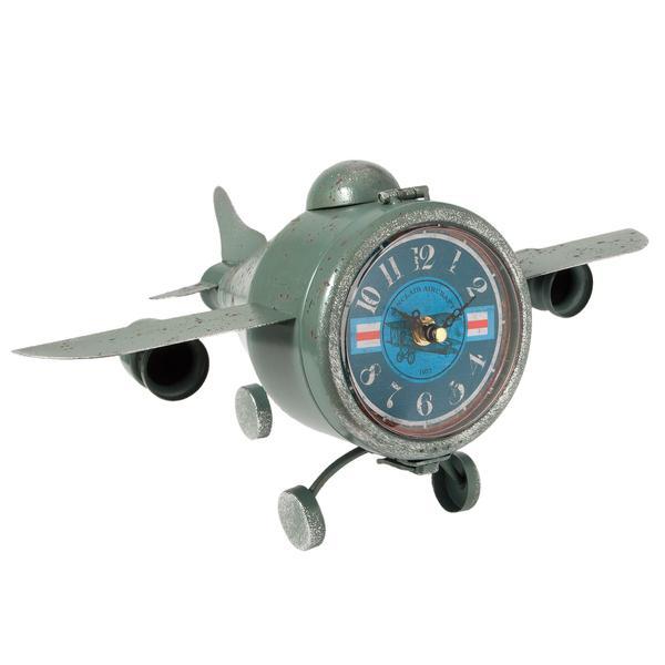 Ceas de masa vintage tip avion 37*22*19 cm