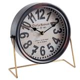 Ceas de masa metal negru Chef le Normand 25x22h
