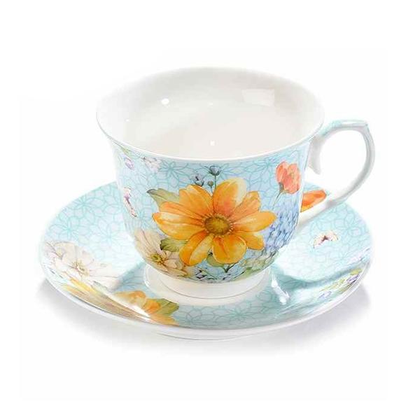Ceasca cu farfurioara portelan diametru 9 cm x 8 cm 200 ml