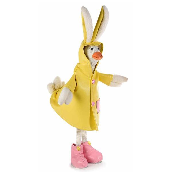 Figurina ratusca galbena piele ecologica cm 18 x 43 h