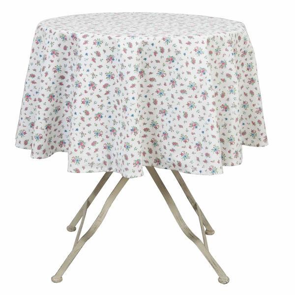 Fata de masa bumbac rotunda flowers diametru 170 cm