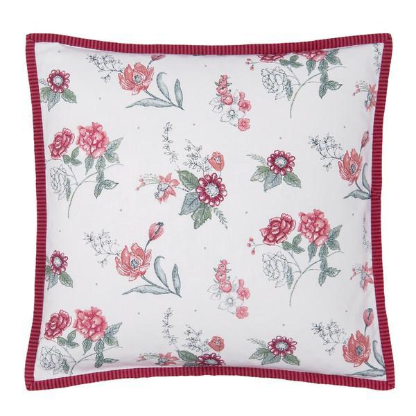 Fata de perna bumbac flowers red 40*40 cm