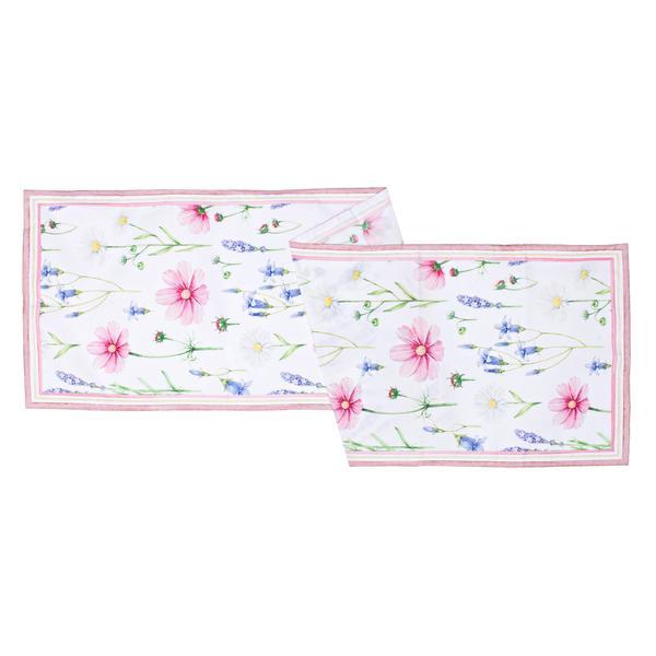 Fata de masa bumbac flowers 40 cm x 150 cm