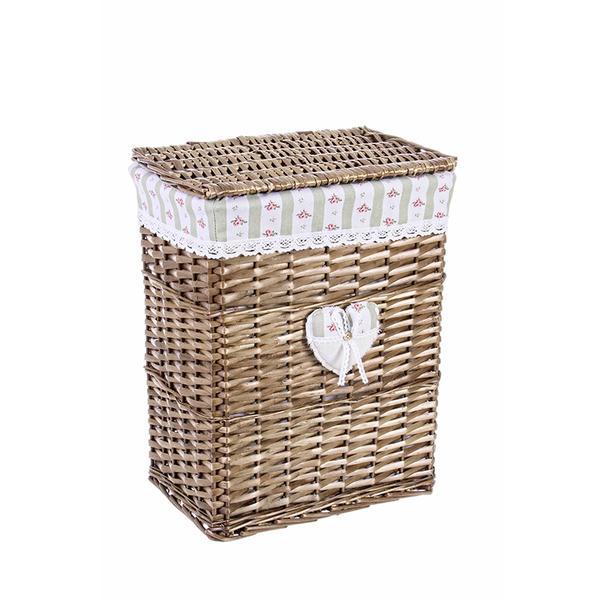 Cos rufe din rattan maro shantel 38 cm x 26 cm x 48 h