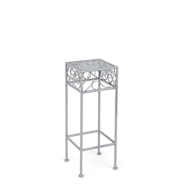 Suport pentru ghivece flori fier forjat gri patrat melanie 20 cm x 50h