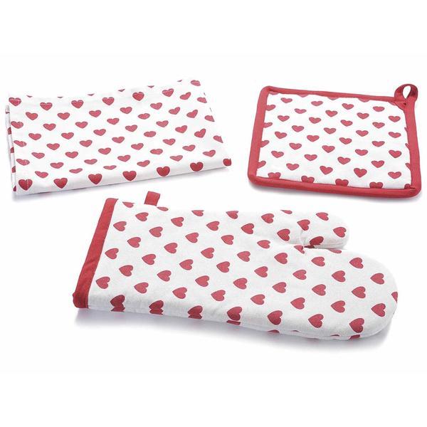 Set manusa+prosop+suport vase heart