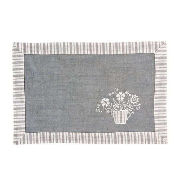 Set 6 suporturi bumbac pentru farfurii grey 30*45 cm