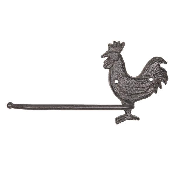 Suport fier forjat maro hartie igienica chicken 24x9x13 cm