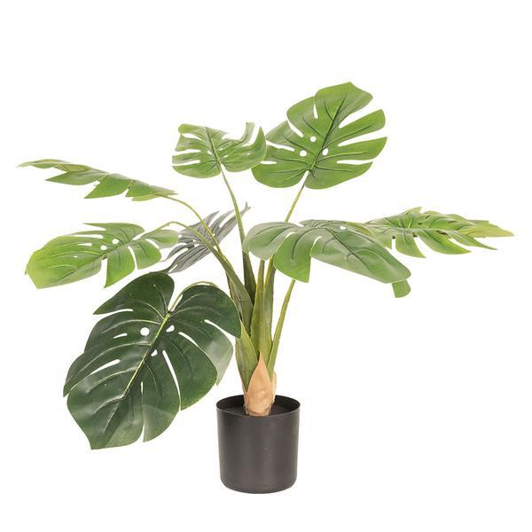 Floare artificiala verde in ghiveci 68 cm x 70 cm x 70 cm