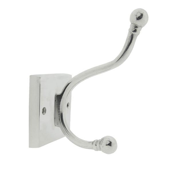 Cuier perete inox argintiu 9 cm x 13 cm x 18 cm