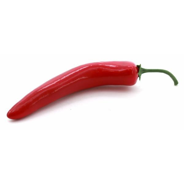 Chili decorativ plastic 10 cm
