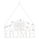 Decoratiune metal alb suspendabila Home 43*51 cm