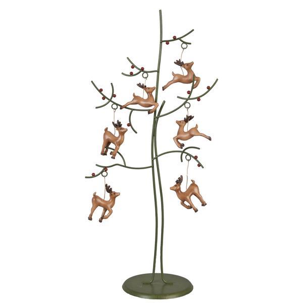Decoratiune craciun metal cu reni 20x12x44 cm