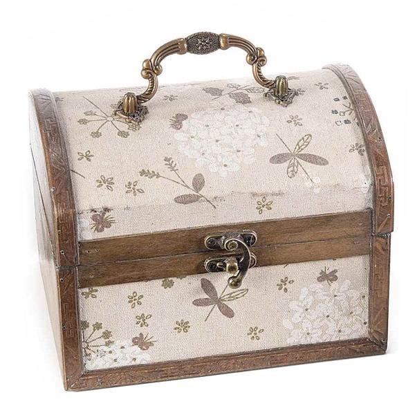 Cufar bijuterii lemn flowers cm 18 x 13,5 x 13,5h