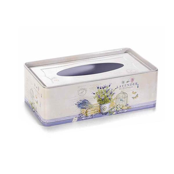 Cutie servetele metal lavander model colivie cm 22 x 12 cm x 7 h