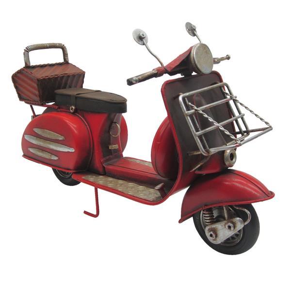 Macheta scuter retro burgundy metal 27*10*16 cm