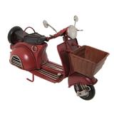 Macheta scuter retro burgundy metal 16*7*11 cm