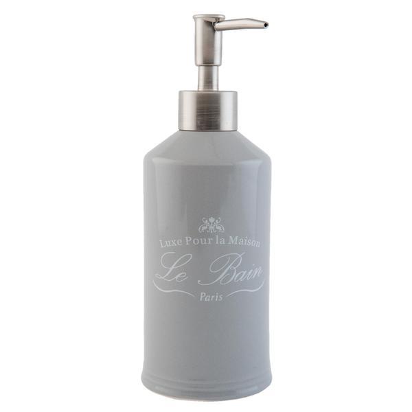 Dispenser ceramica gri pentru sapun le bain diametru 7x20 cm 0,35 l