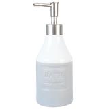Dispenser ceramica gri pentru sapun Bath Diametru 8x20 cm 0,35 L