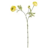 Ranunculus artificial 3 flori galbene 60h