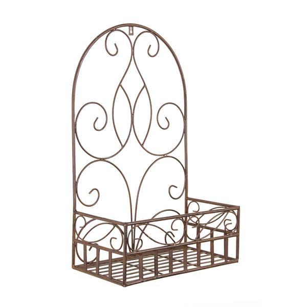Etajera fier forjat maro 40 cm x 21 cm x 61h