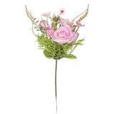 Crenguta trandafir artificial roz  28 cm 