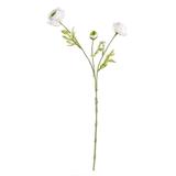 Ranunculus artificial 3 flori albe 60h